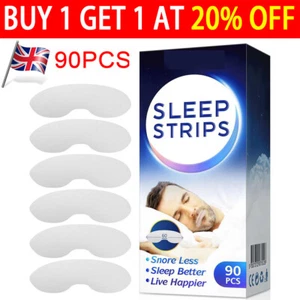 90X Strip Mouth Tape Advanced Gentle for Better Nose Improved Breathing Reliefs - Picture 1 of 7