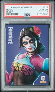 2019 Panini Fortnite Series 1 Italy #229 Rosa PSA 10 GEM MINT - Picture 1 of 1