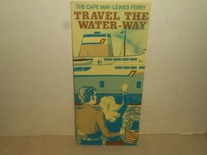 1972 CAPE MAY LEWES FERRY Public Timetables Brochure & Map New Jersey Delaware - Picture 1 of 12