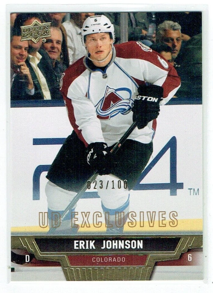 13-14 UD Upper Deck Series Two  Erik Johnson  /100  Exclusives - Image 1 of 1
