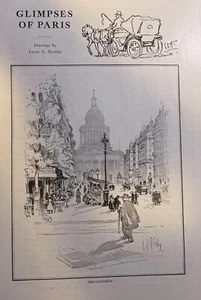 1918 Glimpses of Paris France by Lester G. Hornby Pantheon Louvre - Picture 1 of 3
