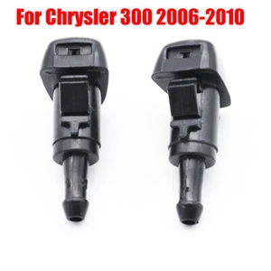 2Pcs Front Windshield Wiper Washer Hood Jet Sprayer Nozzle For Chrysler 300 - Picture 1 of 10
