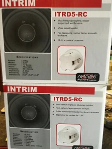 Omage ITRD5-RC In-Wall Stereo Round Loudspeaker - PAIR - Picture 1 of 2