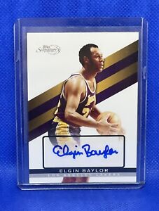 2009 Topps Signature ELGIN BAYLOR CERTIFIED AUTO 1138/1299 Los Angeles Lakers 🚀