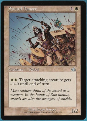 Sword Dancer Prophecy NM Uncommon Misprint Miscut CARD (ID# m17549) ABUGames - Image 1 of 2
