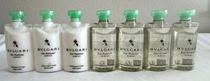 BVLGARI AU THE VERT BODY LOTION & SHOWER GEL TRAVEL SIZE BOTTLES LOT OF 7 UNUSED - Picture 1 of 8