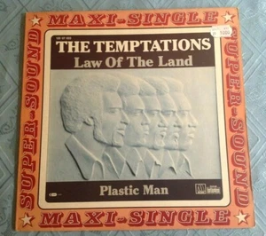 THE TEMPTATIONS (12" SINGLE) LAW OF THE LAND/PLASTIC MAN [MOTOWN 45RPM,RARE] EX - Imagen 1 de 4