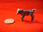 Vintage K EWER Pewter Miniature Cow Calf Figure 1" X 1.5" Nice 3-Dimensional