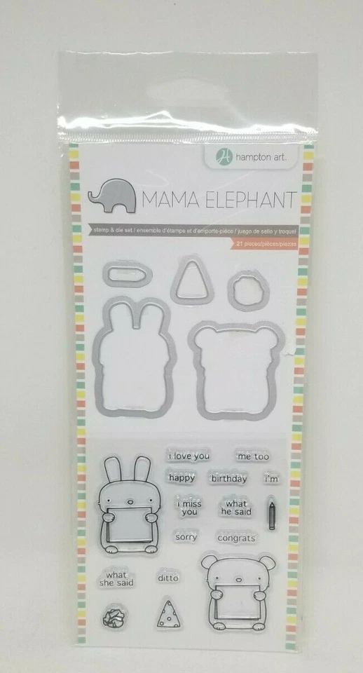 Mama Elephant Maesc0767 Clear Stamp Die Dos Amigos