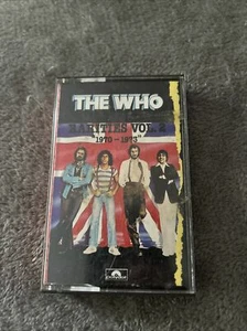 THE WHO ~ RARITIES VOL 1 '1966-1968' ~ RARE 1983 UK CASSETTE TAPE ~ PAPER LABELS - Picture 1 of 10