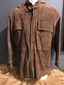 Vintage LAKELAND Brown suede Jacket Men's 42 - Picture 1 of 6