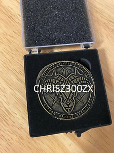 Skyrim The Elder Scrolls Blackwood Ambition Token #1 Coin Mehrunes Figure ESO - Picture 1 of 2