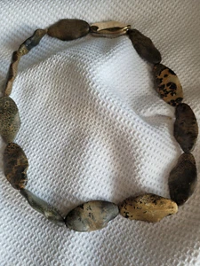 Kette mit braunen Steinen - Bild 1 von 4