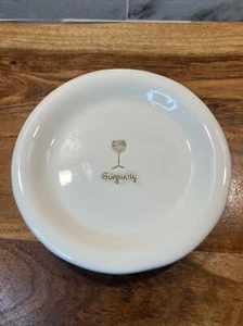 WILLIAMS SONOMA WINE SERIES BURGUNDY CANAPÉ/APPETIZER PLATE 6 1/4” - Picture 1 of 6