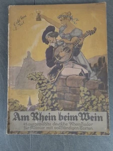 Am Rhein beim Wein Gesang Liederbuch 45 deutsche Lieder für Klavier mit Texten - Bild 1 von 5