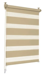 Doppelrollo beige 80x150cm Klemmfix ohne Bohren Duorollo Seitenzug Fensterrollo - Bild 1 von 1