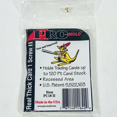 Pro-Mold Real Thick Trading Card 1-Screw Screwdown Holder 120pt Jersey Patch - Image 1 of 2