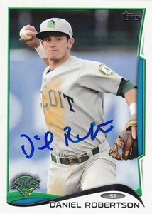DANIEL ROBERTSON BELOIT SNAPPERS SIGNED DEBUT CARD TAMPA BAY RAYS BREWERS GIANTS - Picture 1 of 1