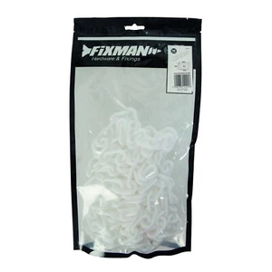 Catena segnaletica aree riservate in plastica 6 mm x 5 M bianca - Foto 1 di 2