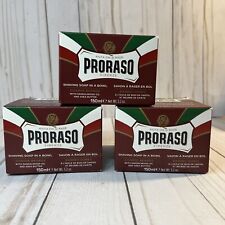 Proraso Moisturizing Shaving Soap in a Bowl for Pot Sandalwood 150ml