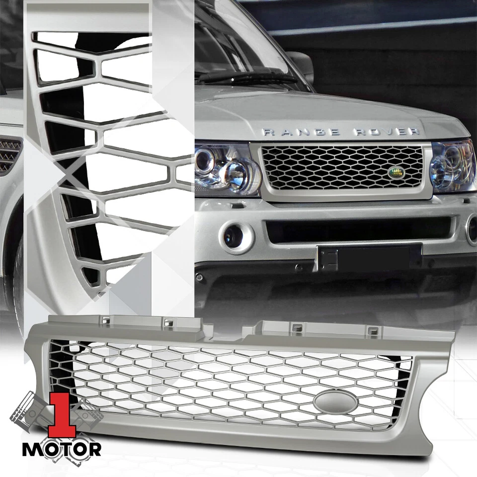 Grelha de para-choque prata ABS para 2010-2012 Range Rover Sport {ESTILO AUTOBIOGRAFIA} - Imagem 1 de 1