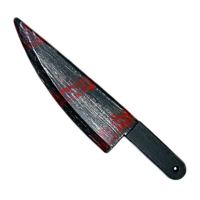 Fake Bloody Knife - Cosplay Halloween Butcher Zombie Clown Horror Costume Prop - Image 1 of 3