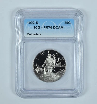 1992-S Columbus Commemorative Half Dollar PR70 DCAM ICG *1094 - Image 1 of 4