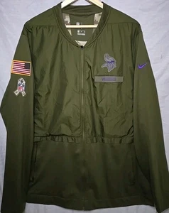 Minnesota Vikings Nike Salute Service Hybrid NFL Football Windbreaker Jacket 2XL - Picture 1 of 9