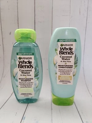 (Set of 2) Garnier Whole Blends Coconut Water & Aloe Vera Shampoo & Conditioner  - Image 1 of 2