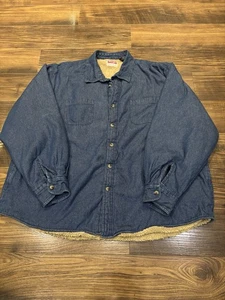 Wrangler Sherpa Lined Shacket - Mens 3XL - Picture 1 of 10