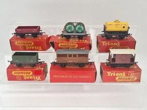 Lote de trabajo 6x vagones de ferrocarril Triang - R16, R13, R113, R18, R12, R122 - Imagen 1 de 16