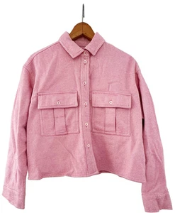 Camisa MADEWELL Franela Carga Abotonada Nuevo Rosa XS NUEVA - Imagen 1 de 10