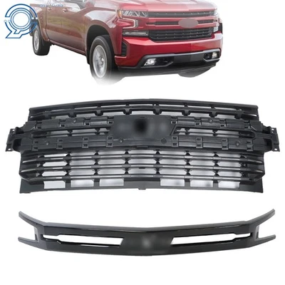 For 2019-2022 Silverado 1500 Front Bmuper Grille Assembly 84493306 Black Foto 1 de 4
