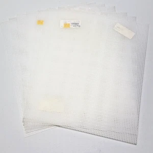 Lot of 7 Darice Premium Clear 10.5 x 13.5 Plastic Canvas Sheet 7 Mesh USA - Picture 1 of 4
