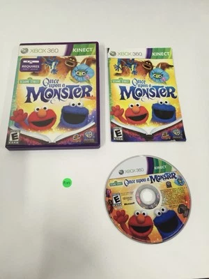 Sesame Street Once Upon A Monster Xbox 360 AD Complete CIB - (See Pics) 80A3 - Image 1 of 2