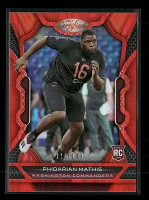 Phidarian Mathis 2022 Panini Certified Mirror Orange Rookie /149 Washington - Image 1 of 2