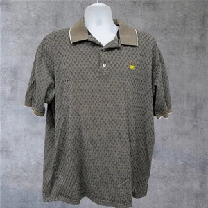 Augusta National Golf Shirt Mens Large Gray Polo Masters Mercerized - Picture 1 of 7