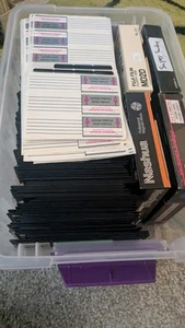 220 disquettes formatées 5,25" DS/DD IBM 162 étiquettes 114 onglets WP DOS. En l'état ou - Photo 1/6