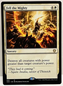 Fell the Mighty -#85-MTG- Commander: Innistrad: Crimson Vow-Regular-LP - Picture 1 of 2
