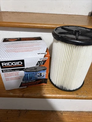 Lot of 2 Shop vac Filters. Ridgid Vf3500 fine dust + 1 more.  not used - Image 1 of 4
