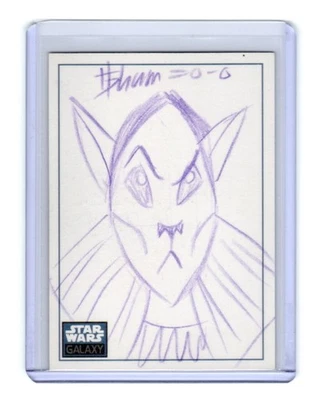 Star Wars Topps Galaxy Series 6 2010 Artist Sketch Card 1/1 Howard Shum - Image 1 of 4