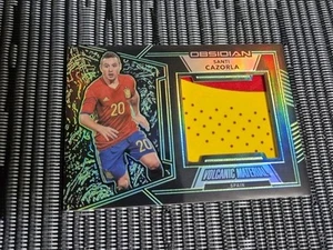2019-20 Panini Obsidian Santi Cazorla Volcanic Material Green /25 Spain 🇪🇸 - Bild 1 von 2