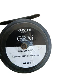 GREYS FLY FISHING REEL G R X I WITH MED. SINK WF 9S3 (12P) - Picture 1 of 2