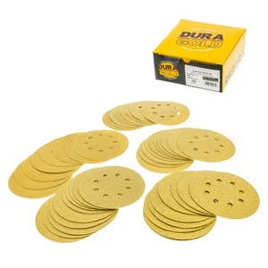 Premium - Variety Pack - 5" Gold Sanding Discs - 8-Hole Dustless Hook and Loo... - Picture 1 of 7