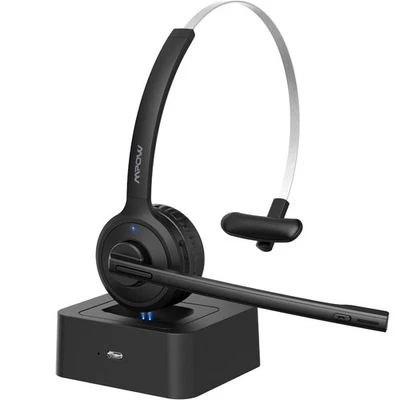 Mpow Bluetooth-Headset mit Mikrofon mit Geräuschunterdrückung, für PC/Laptop Neu - Bild 1 von 4