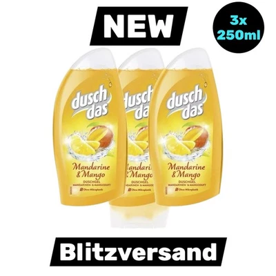 duschdas Duschgel Damen Mandarine & Mango 3x 250ml Flasche (€ 19,85 /L) Sale