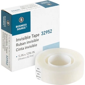 Invisible Tape, Refill Roll, 0.75" x 1296", Clear, 1 Count - Picture 1 of 2