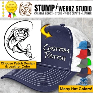 Baseballmütze Custom Truckermütze personalisiert Richardson Angeln Barsch Sprunghaken - Bild 1 von 21