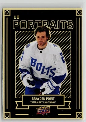 Brayden Point - 2022-23 Upper Deck UD Portraits #P-5 Tampa Bay Lightning - Image 1 of 2
