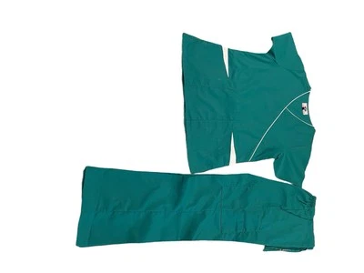 Uniformes médicos unisex conjunto de enfermera cirugía dental oral uniforme de trabajo manga corta Foto 1 de 4